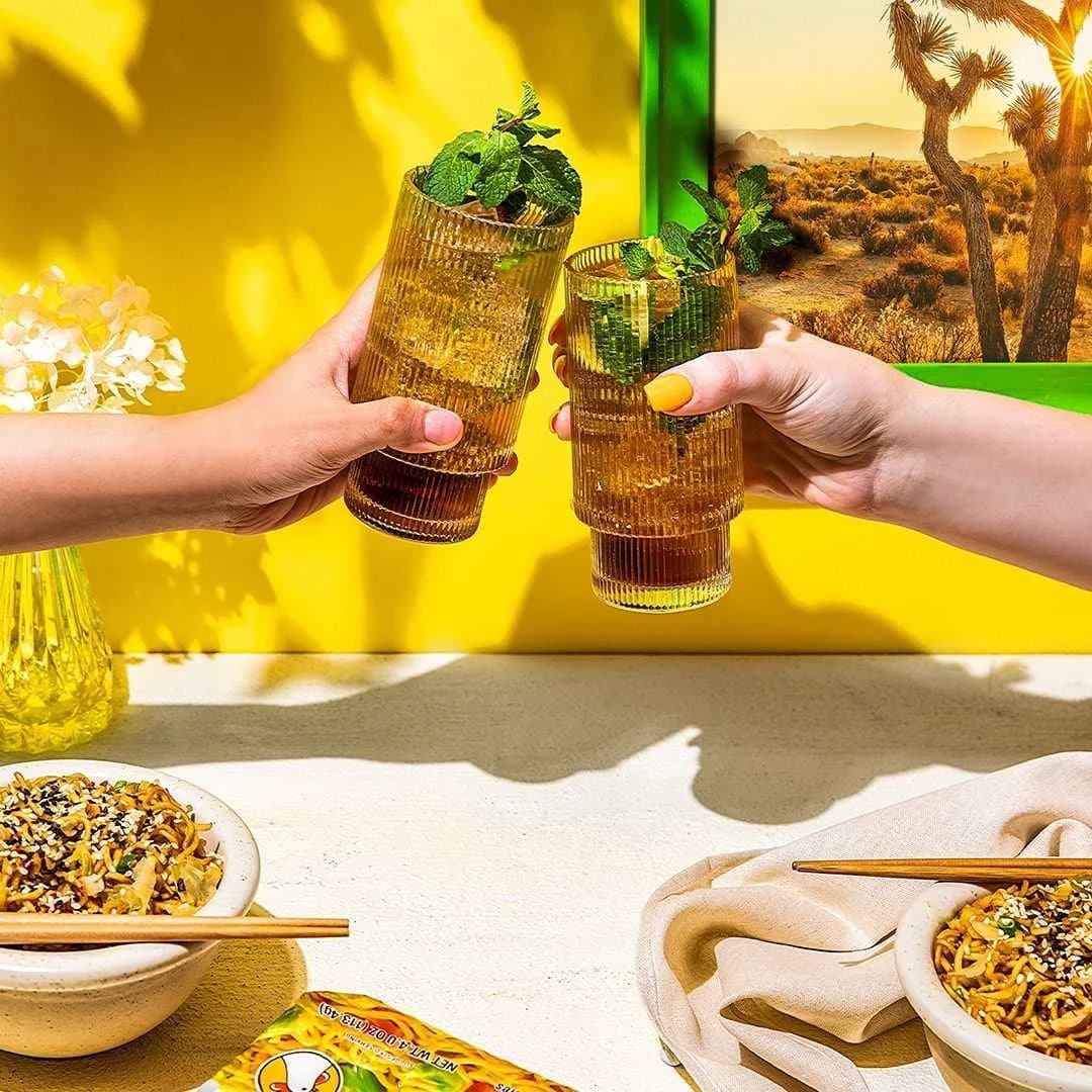 Maruchan drink pairing: a Ginger Mojito Mocktail