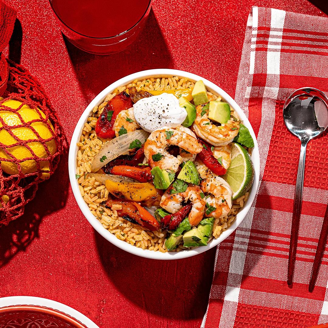 Easy Shrimp Fajita Bowl Recipe - Maruchan